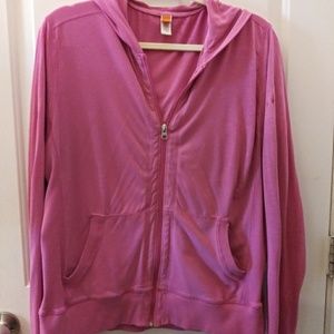 Lucy pink yoga zip up hoodie. Size XL